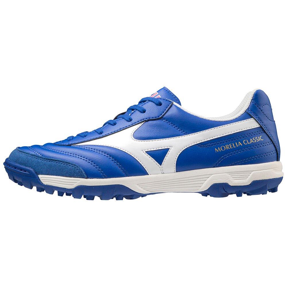 Mizuno Men's Soccer Cleats Morelia Sala Classic TF Blue/White - ILTGOZS-48